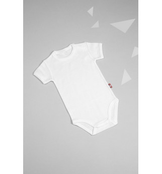 Baltas smėlinukas trupomis rankovėmis