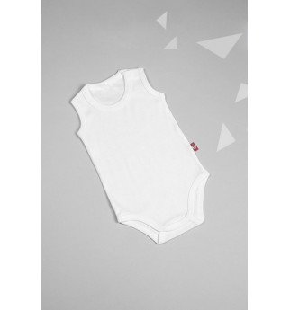 Baltas smėlinukas trupomis rankovėmis