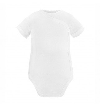 Baltas smėlinukas trupomis rankovėmis