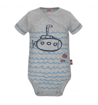 Bangelėmis puoštas smėlinukas trumpomis rankovėmis "Paplūdimys"