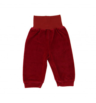 Bordo spalvos veliūro kelnės