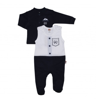 Klasiškas marškinėlių ir šliaužtinukų rinkinukas