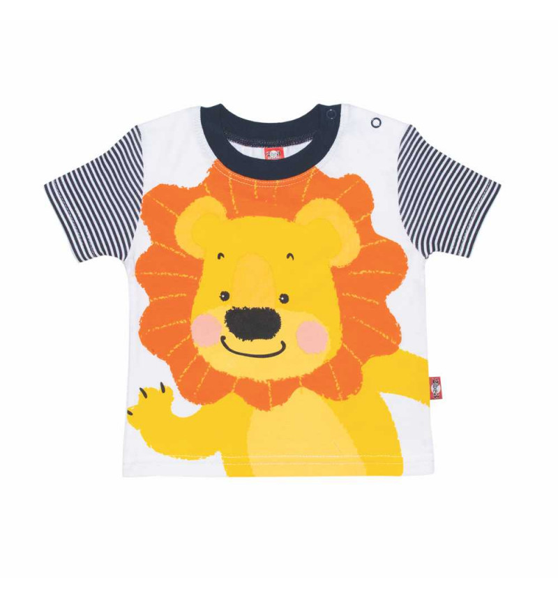 Marškinėliai dryžuotomis rankovėmis "Liūtukas"