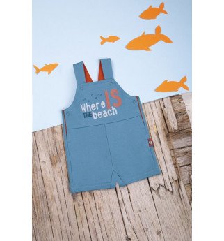 Mėlynos kelnės su petnešomis "Paplūdimys"