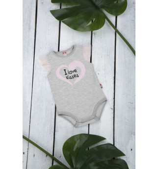 Pilkas smėlinukas puošniomis rankovėmis "Pantera"