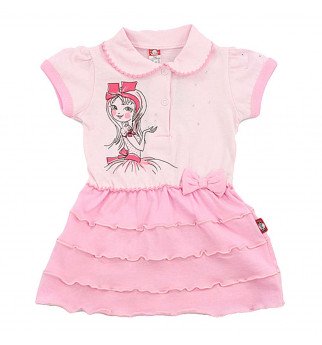 Rožinė suknelė "Mergaitė"