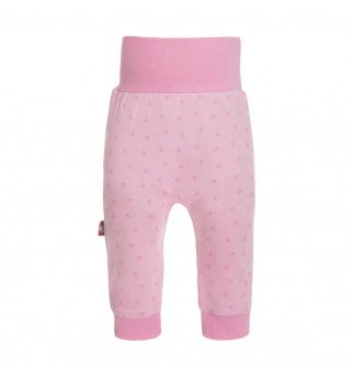 Rožinės kelnės su širdutėmis