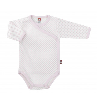 Rožinės spalvos smėlinukas su užsegimu per šoną