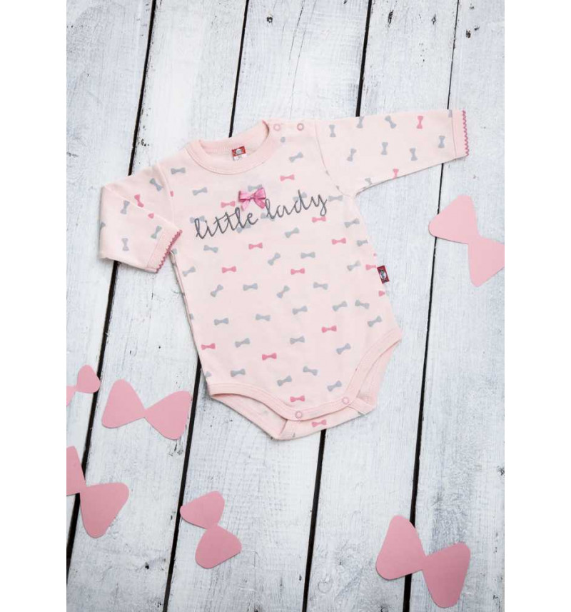 Rožinis smėlinukas ilgomis rankovėmis "Mažoji Ledi"