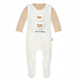 Šliaužtinukų ir marškinėlių komplektas "Dvi avytės"