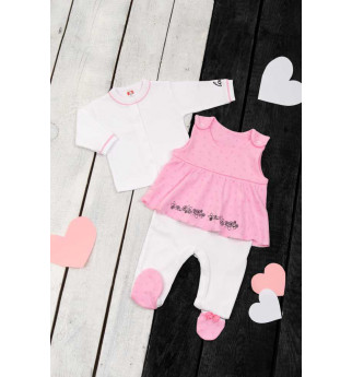 Šliaužtinukų ir marškinėlių rinkinys "Širdelė"