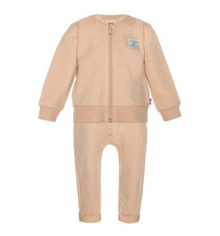 Smėlio spalvos dviejų dalių sportinis kostiumas "Avytė"