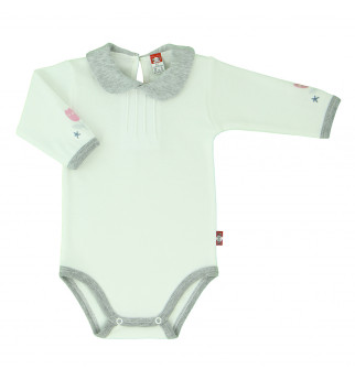 Smėlio spalvos smėlinukas su pilka apykakle "Drambliukas"