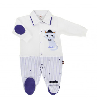 Stilingi šliaužtinukai su melsvos katytės aplikacija "Mielas"