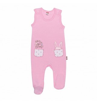 Šviesiai rožiniai šliaužtinukai "Kiškutis"