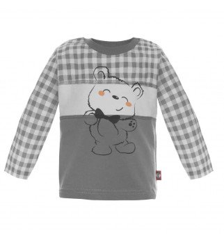 Tamsiai pilkos spalvos marškinėliai ilgomis rankovėmis "Vaikų lyga"