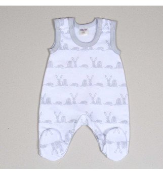 Vilaurita balti pašiltinti šliaužtinukai trumpomis rankovėmis "Ronny"