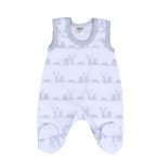 Vilaurita balti pašiltinti šliaužtinukai trumpomis rankovėmis "Ronny"