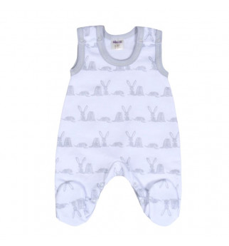 Vilaurita balti pašiltinti šliaužtinukai trumpomis rankovėmis "Ronny"