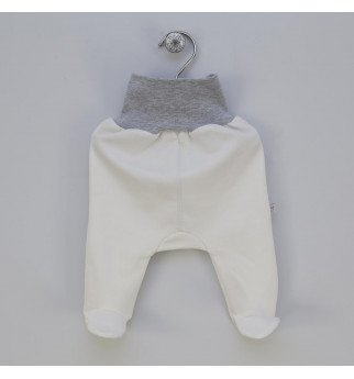 Vilaurita baltos pašiltintos kelnės su pėdutėmis "Perla"