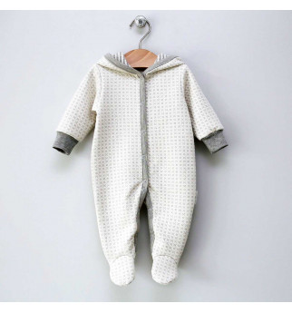 Vilaurita pilkas kombinezonas su kapišonu "Berty"