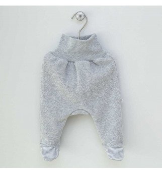 Vilaurita šiltos pilkos kelnės su pėdutėmis "Roksi"