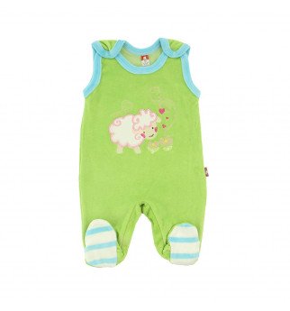 Žali veliūro šliaužtinukai "Avytė"