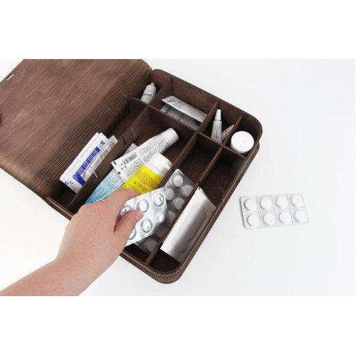 Box - Wooden Box with Compartments