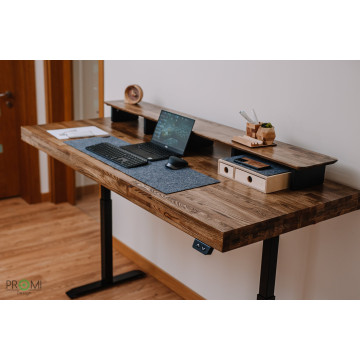 Computer Desk - Height Adjustable Desk with LED