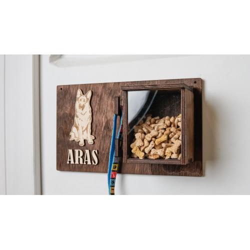 Dog Treat Box - Dog Treat Box with Leash Hook