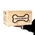 Medinė dėžė šuns žaislams