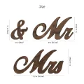 Šventiniai MR & MRS Ženklai iš Medžio