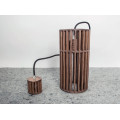 Hanging wooden ceiling lamp