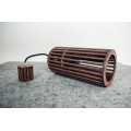 Hanging wooden ceiling lamp