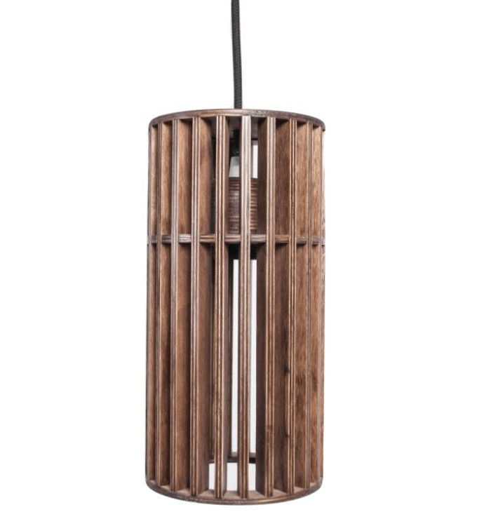 Pakabinamas medinis lubinis šviestuvas 