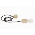 Hanging wooden lamp 