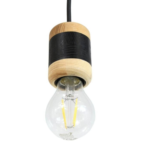 Hanging wooden lamp 