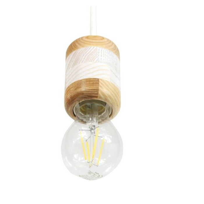 Hanging wooden lamp 