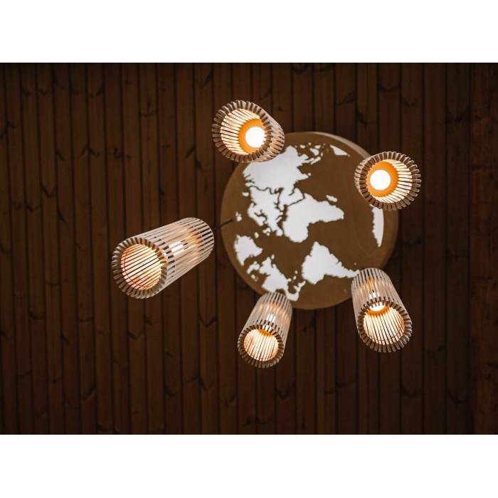 Ainulaadne puidust ripplamp