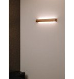 Mažas modernus medinis sieninis šviestuvas