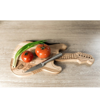 Medinė pjaustymo lenta "Gitara"