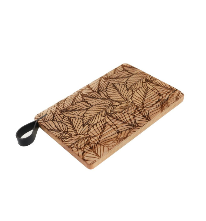 Medinė pjaustymo lenta "Lapeliai"