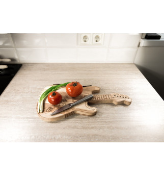 Medinė pjaustymo lenta "Gitara"