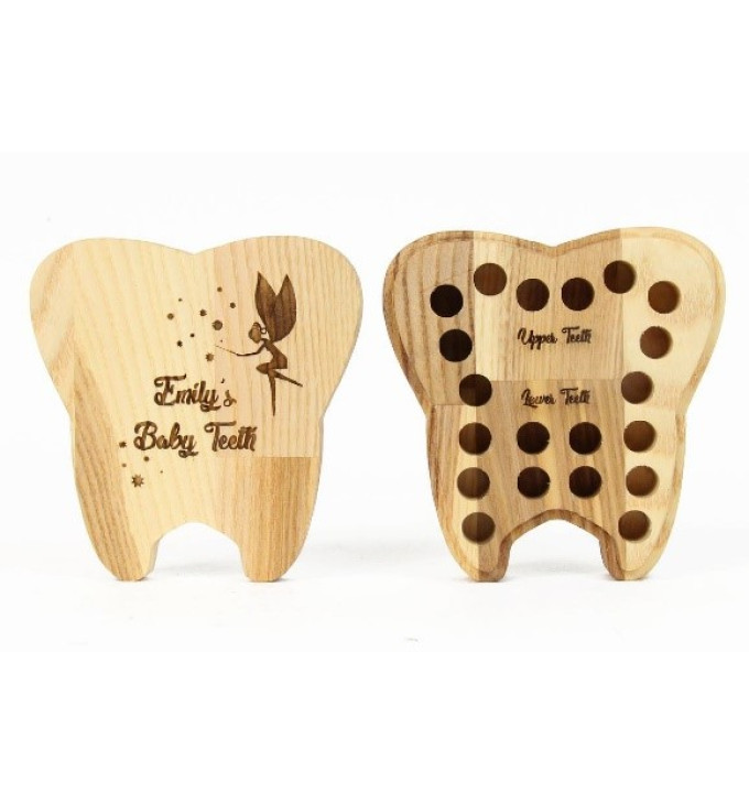 Medinė dantukų dežutė