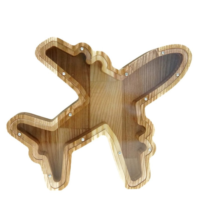 Medinė taupyklė "Lektuvas"