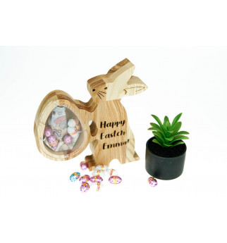 Medinė taupyklė "Vėlykų zuikis"