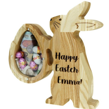 Wooden piggy bank „Easter Bunny