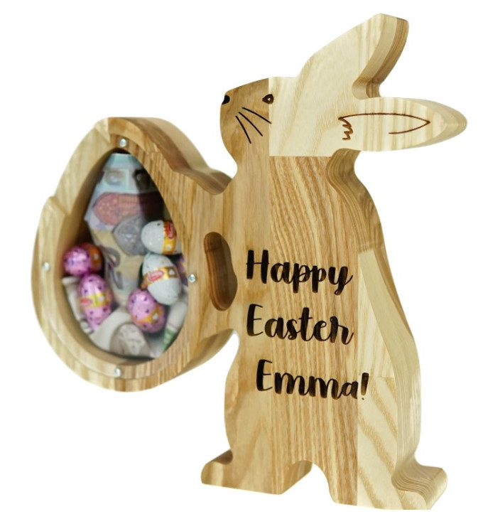 Medinė taupyklė "Vėlykų zuikis"