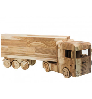 Medinis sunkvežimis  su puspriekabe "Verslo Dovana" Medinis sunkvežimis  su puspriekabe "Verslo Dovana"