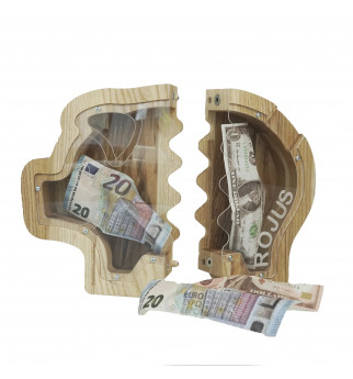 Medinė išardoma taupyklė "Paršiukas"